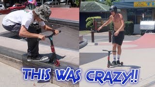 RIDING A MINI HYBRID SCOOTER!