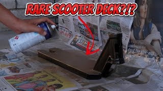 SPRAY PAINTING A RARE SCOOTER DECK?!?