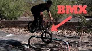 PRO BMX RIDER SHREDS OUR D.I.Y?!?