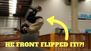 MAX PETERS VS DIRT SCOOTER?!