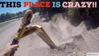 SCOOTER TRICKS ON DIRT JUMPS!?!