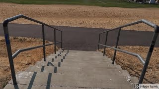 LARGE HAND RAIL AT SKATEPARK...