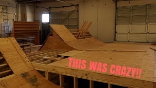 UNFINISHED INDOOR SKATEPARK!!