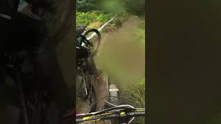Overtake to crash at Enduro MTB Race...