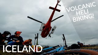 ICELANDIC HELI BIKING! CRAZY VOLCANIC LANDSCAPE