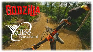 On suit un fou en hardtail dans la Godzilla...