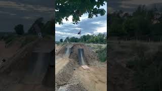 Slow Motion Backflip! #biking #mtb #backflip