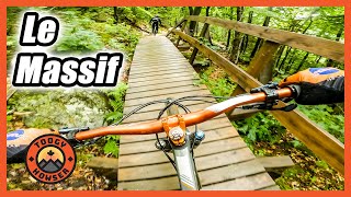 Le Massif Bike Park in Quebec!  Never ending...
