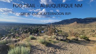 Fun singletrack in Albuquerque - the Foo Trail...