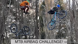 THE MTB AIRBAG CHALLENGE!! - LEVI VS JONAS!!