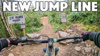 THIS NEW FREE RIDE JUMP LINE IS INCREDIBLE!//...