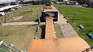 Riding the Nitro Circus TRIPLE HIT RAMP!!!