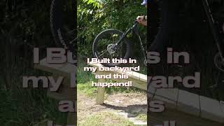 Crazy backyard bike ramp 