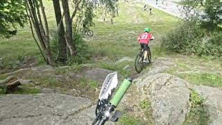 14 July 2022 Riding down rock slabs