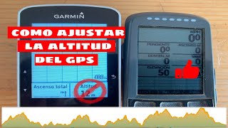 Como AJUSTAR la ALTiTUD de tu GPS manualmente.