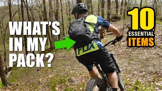 What to pack for a mountain bike ride - 10...