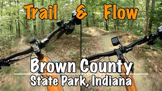 Mountain Biking most of Brown County State...