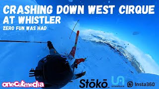 Crashing down West Cirque at Whistler in 8K  ...