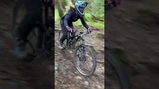 How fast can I ride a slick MTB trail?!  #mtb...
