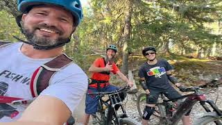 Riding with Bianca and Sean at Lost Lake...
