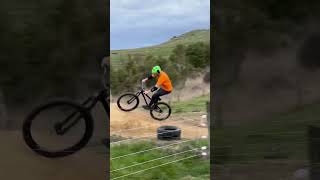 Backyard MTB Slopestyle Course! #shorts