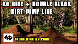 Hitting the DOUBLE BLACK jump line on my 29er...