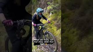 Can I pedal up the push up track?? #mtb...