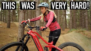 TRYING TO PUSH MYSELF ON THIS MTB TRACK!