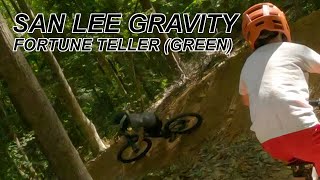 Lots of pedaling on Fortune Teller (green) at...