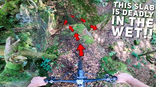 THIS SLAB CHUTE IS DEADLY IN THE WET!! 