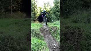 MTB Girl nose bonk attempt! #mtb #mountainbike...