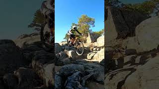 Rock Face: MTB technical step  #shorts #mtb...