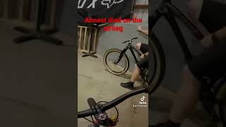 Almost crashed #crash #mtblife #shorts...