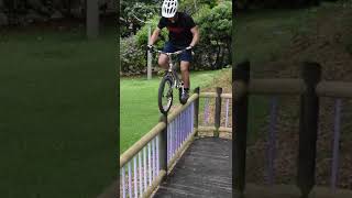 Amazing balance on a bike!  #shorts