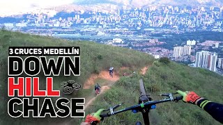 One Shot Drone Chase⎮3 cruces Downhill...