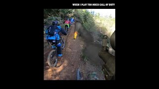 When I play too much Call of  Duty!