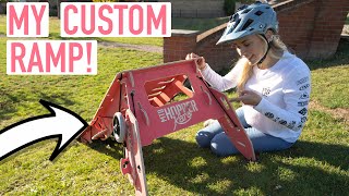 I HAVE MY OWN CUSTOM MTB RAMP!