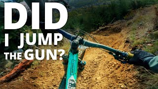 RACING MOUNTAIN BIKES IS HARD WORK!