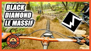 Black Diamond Trail at Le Massif Bike Park in...