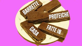Ricetta per barrette proteiche fatte in casa