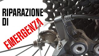 Riparazione d'emergenza del cavo del cambio...
