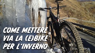 Come mettere via la bici (anche elettrica) per...
