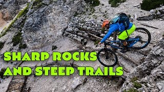 Dolomites: sharp rocks and steep trails