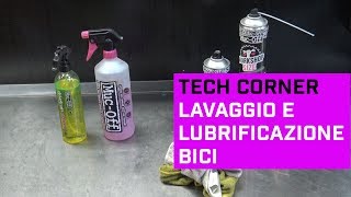 Il lavaggio e la lubrificazione della bicicletta
