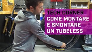 Come smontare e montare un copertone tubeless