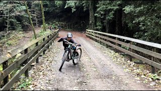 Wet Bridge Tire Sliding Fun