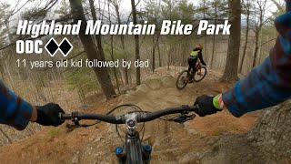 ODC double black trail at Highland Mountain...
