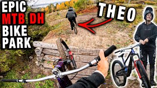 SENDING TRICKS ON DH BIKES AT BEST MTB PARK IN...