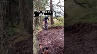 This was scary!! MTB high line on crazy slick...