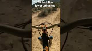 Tricky technical line lower spinal tap trail...